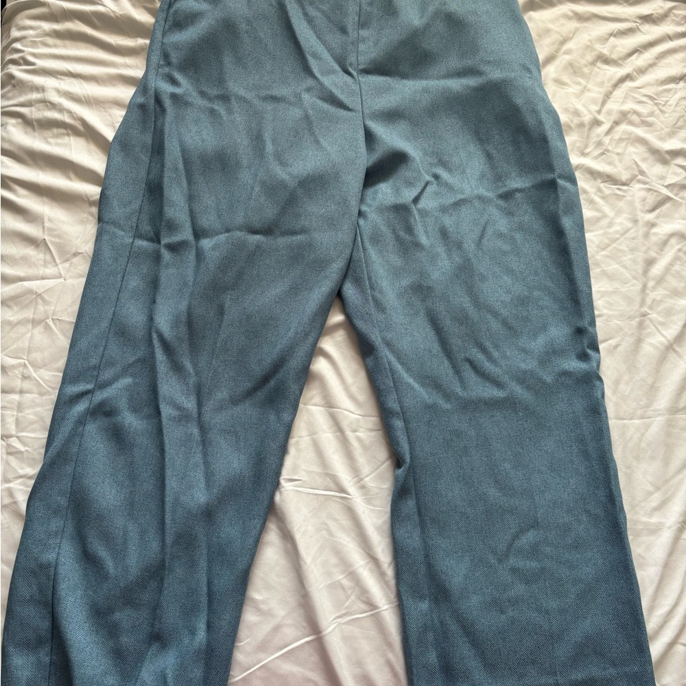Alfred Dunner Blue Dress Pants Relaxed Fit